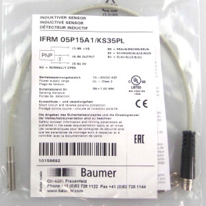 Baumer electric Induktiver Näherungsschalter IFRM 05P15A1/KS35PL 10159692 OVP