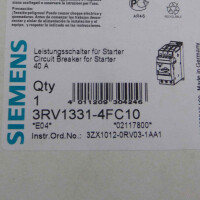 Siemens Leistungsschalter 3RV1331-4FC10 OVP