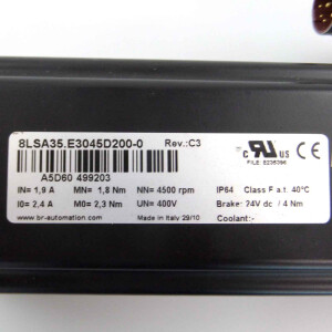 B&R Servomotor 8LSA35.E3045D200-0 Rev.C3 GEB