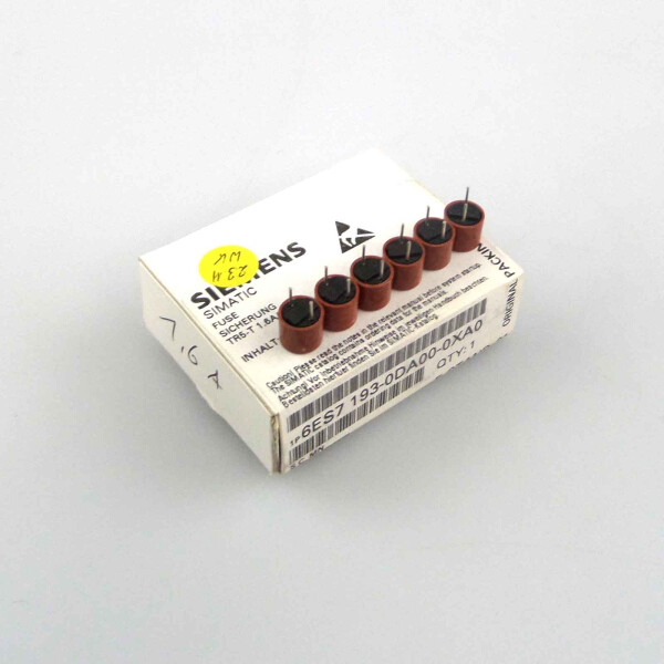 Siemens Sicherung 6ES7 193-0DA00-0XA0 TR5-T 1.6A/250V (6Stk.) OVP