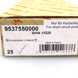 Weidmüller Sicherungshalter SIHA 1/G20 9537550000 (25Stk.) OVP
