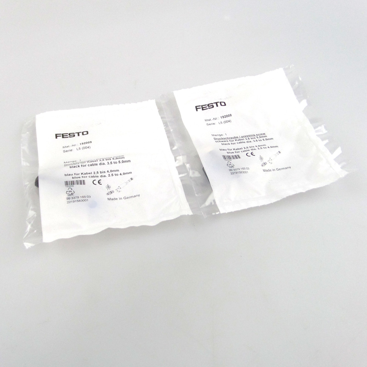 Festo Stecker SEA-3GS-M8-S 192009 (2Stk) OVP