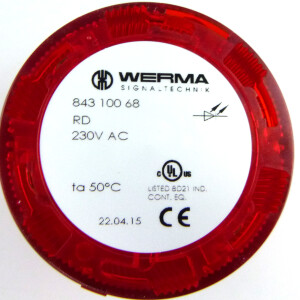 WERMA LED-Dauerlichtelement rot 84310068 OVP