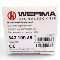 WERMA LED-Dauerlichtelement rot 84310068 OVP