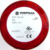 WERMA LED-Dauerlichtelement rot 84310068 OVP