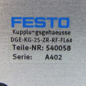 Festo Kupplungsgehäuse DGE-KG-25-ZR-RF-FL64 540058 OVP