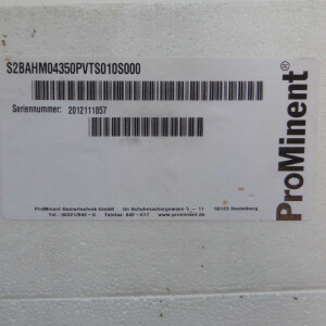 ProMinent Sigma Dosierpumpe Typ S2BAHM04350PVTS010S000 350/420 l/h 4bar OVP