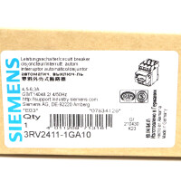 Siemens Leistungsschalter 3RV2411-1GA10 OVP