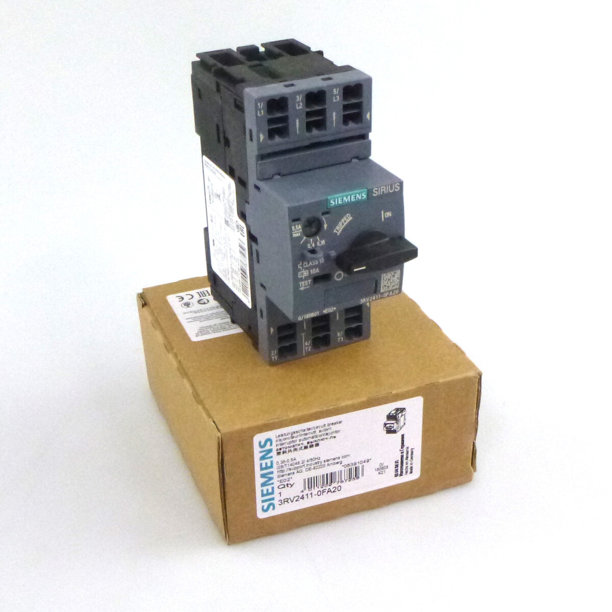 Siemens Leistungsschalter 3RV2411-0FA20 OVP