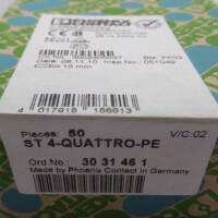 Phoenix Contact Schutzleiter-Reihenklemme ST 4-QUATTRO-PE 3031461 (50Stk.) SIE