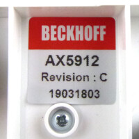 Beckhoff AX-Bridge Power-Distribution-Modul AX5912 Rev.:C GEB