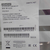 Siemens Profibus Ecofast Hybrid Kabel 6XV1860-3PH30 OVP