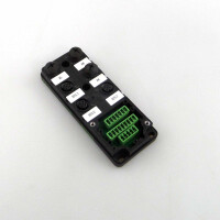 MURR ELEKTRONIK Passiv-Vert. Kunstst.,6xM12,5pol,steckb.Klemme 27105 GEB