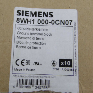 Siemens Schutzleiterklemme 8WH1 000-0CN07 (10Stk.) OVP
