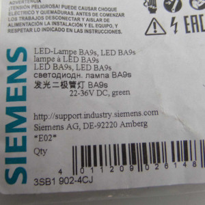 Siemens LED-Lampe 3SB1 902-4CJ (9Stk.) grün OVP