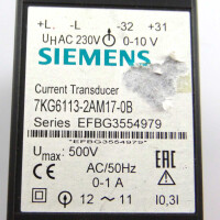 Siemens Simeas-Messumformer 7KG6113-2AM17-0B GEB