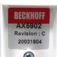 Beckhoff AX-Bridge Power-Distribution-Modul AX5902 Rev.:C GEB