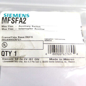 Siemens Hilfsschalter 3VL9300-2AP21 MFSFA2 OVP