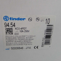 Finder Relaissockel 94.54 300VAC (10Stk.) OVP