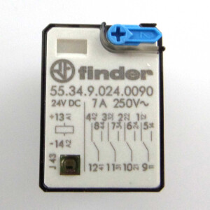Finder Steckrelais 55.34.9.024.0090 24VDC 7A/250V~ (10Stk.) OVP