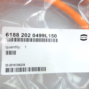 Harting Motorleitung 6188 202 0499L150 15m OVP