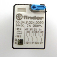 Finder Steckrelais 55.34.9.024.0090 24VDC 7A/250V~ (7Stk.) NOV