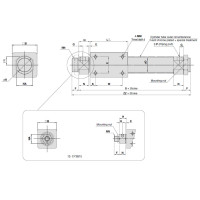 SMC Zylinder CY3B25TF-500-X160 OVP