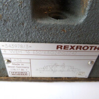 Rexroth Hydronorma Wege-Schieberventil 4WE6J51/AG24NZ42 + 4WEH16E50/6AG24NS2Z42 GEB