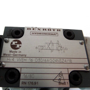Rexroth Hydronorma Wege-Schieberventil H-4 WEH 16 D30/6AG24NSZ4/18 GEB