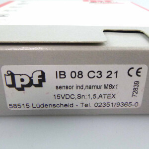 ipf electronic induktiver Sensor IB08C321 OVP