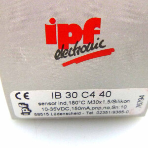 ipf electronic induktiver Sensor IB30C440 OVP