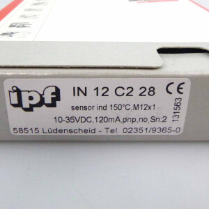 ipf electronic induktiver Sensor IN12C228 OVP