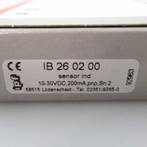 ipf electronic induktiver Sensor IB260200 OVP