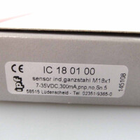 ipf electronic induktiver Sensor IC180100 OVP