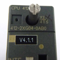 Simatic S7 CPU412-2 6ES7 412-2XG04-0AB0 HW:03/FW:V4.1.1 GEB