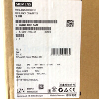 Sinamics G120 Power Module 6SL3224-0BE31-5AA0 FS:J RS:K OVP