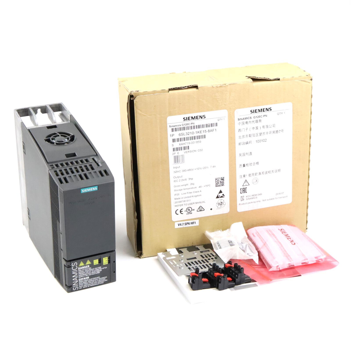 Sinamics G120C PN 6SL3210-1KE15-8AF1 Vers.C02/V4.7 OVP