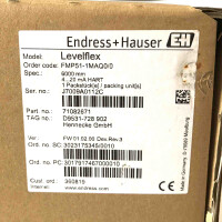 Endress+Hauser Geführtes Radar Levelflex FMP51-AAAACALAA4GGJ+Z1 OVP
