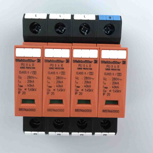 Weidmüller Überspannungsableiter PU II 4 R 280V/40KA 8859660000 OVP