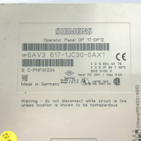 Simatic OPERATOR PANEL OP17-DP12 6AV3 617-1JC30-0AX1 E:05 GEB