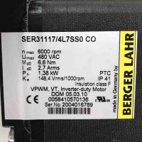 BERGER LAHR Servomotor SER31117/4L7SS0CO 0058410570136 OVP