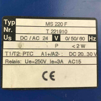 ZIEHL Kaltleiter-Relais MS220F T221910 GEB