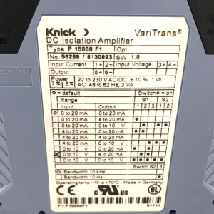 Knick DC-Isolations Verstärker P15000 F1 58289 GEB