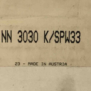 SKF Kugellager Zylinderrollenlager NN 3030 K/SPW33 OVP