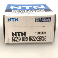 NTN Kugellager Nadellager NK26/16+1R22X26X16 OVP
