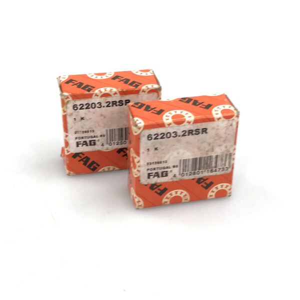 FAG Kugellager Rillenkugellager 62203.2RSR (2Stk.) OVP