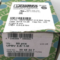 Phoenix Contact Stecker UPBV 2,5/ 1-M 3045347 (50Stk.) OVP