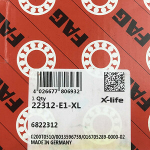 FAG Kugellager Pendelrollenlager 22312-E1-XL OVP
