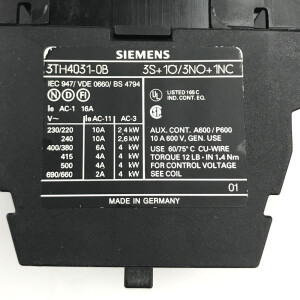 Siemens Hilfsschütz 3TH4031-0BB4 GEB