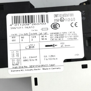 Siemens Leistungsschalter 3RV1011-1KA10 GEB
